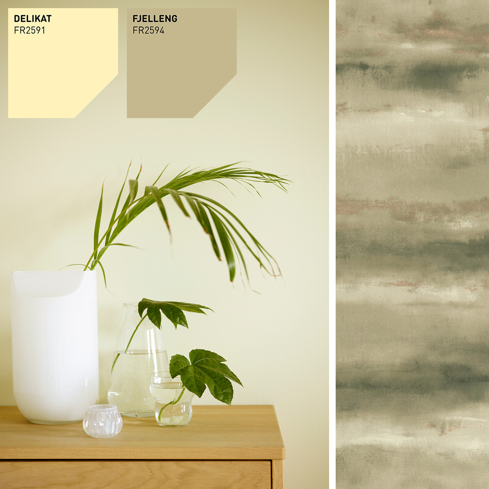 Collage av brukte farger