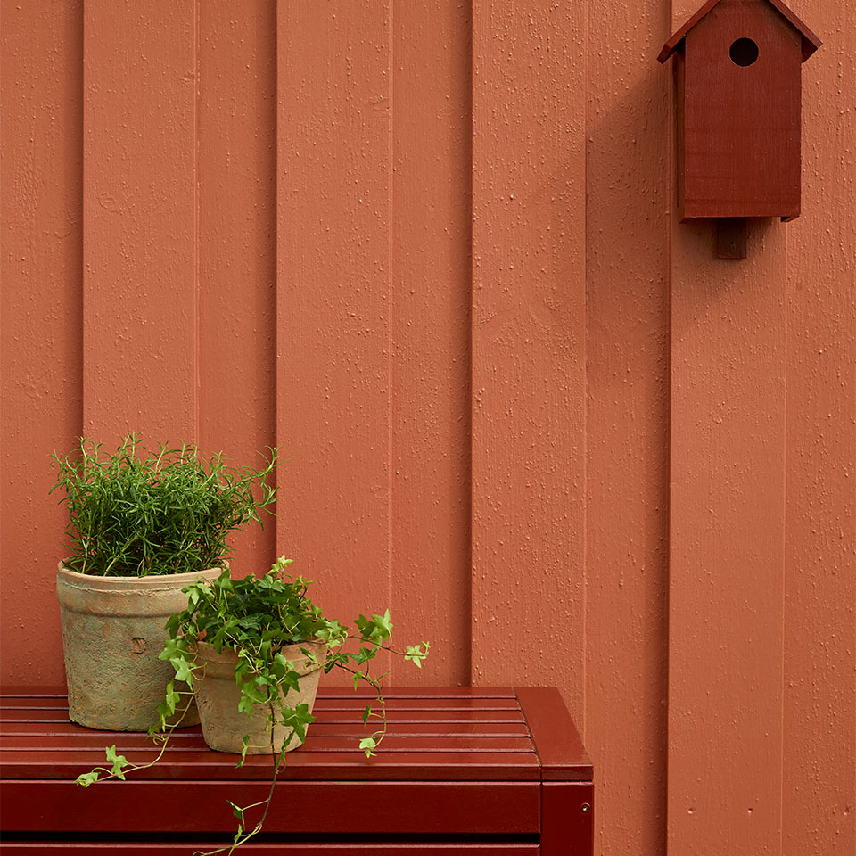 Høstglød rød husfarge