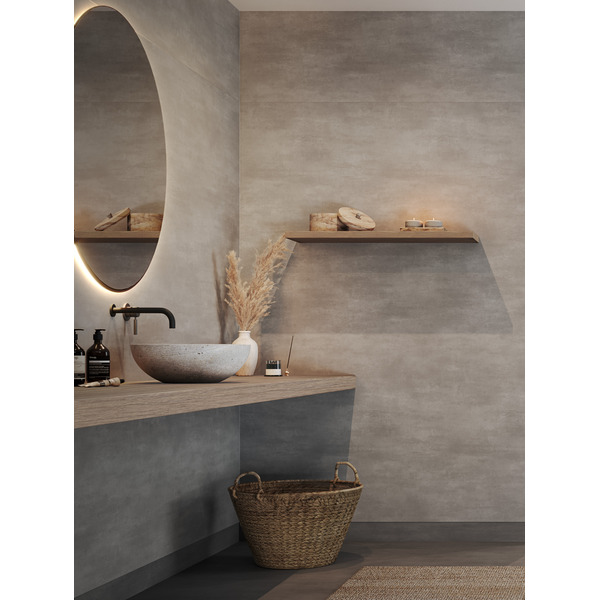 Tarkett Aquarelle Raw Concrete Dark Grey Våtromsvegg 2 m