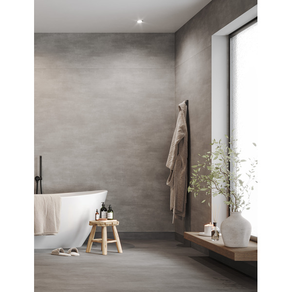 Tarkett Aquarelle Raw Concrete Dark Grey Våtromsvegg 2 m