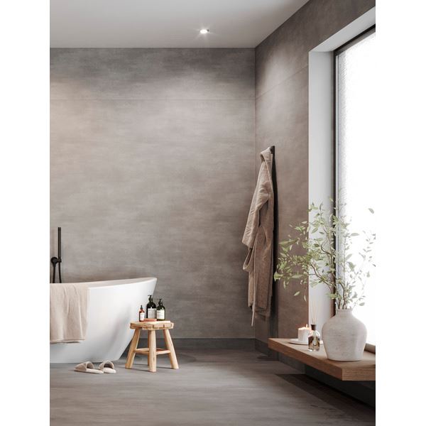 Tarkett Aquarelle Raw Concrete Dark Grey Våtromsvegg 2 m