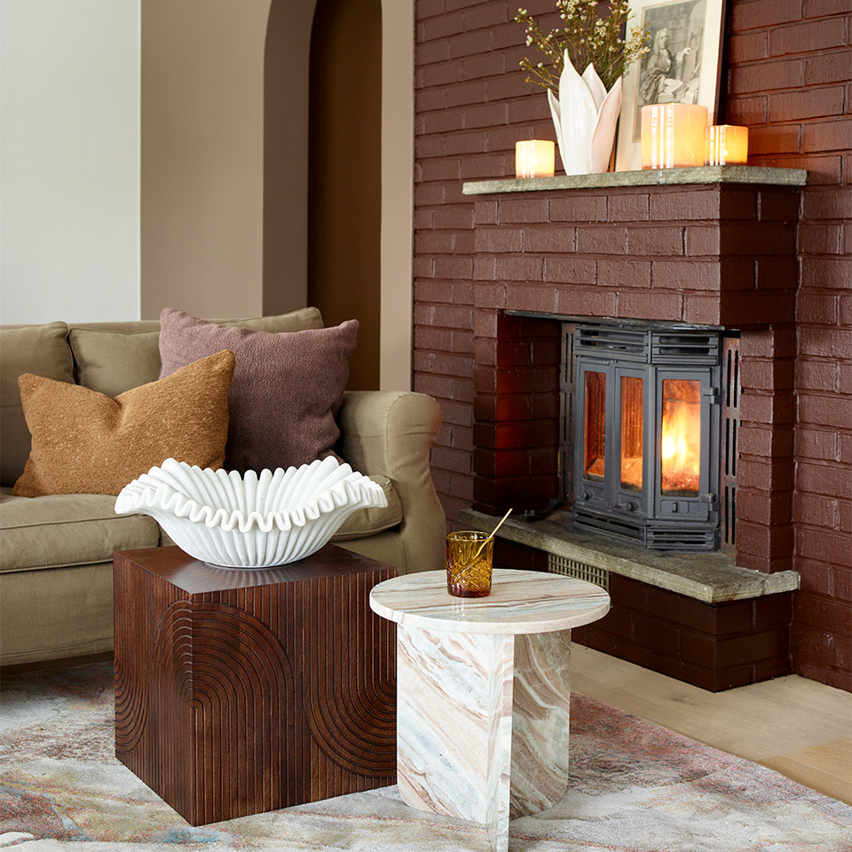 Beige brun farge i stua