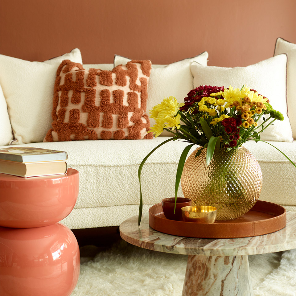 Farger til stue varm rust