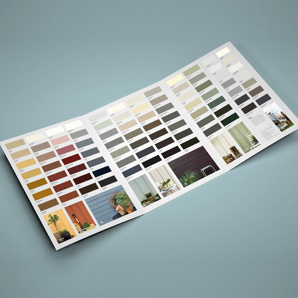 Fargekart Fargerike dekkende utemaling