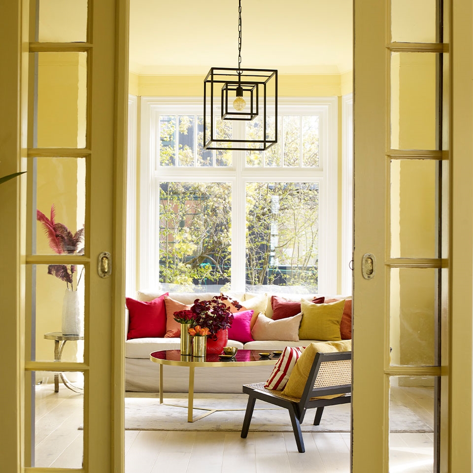 Stråleblink gul stue