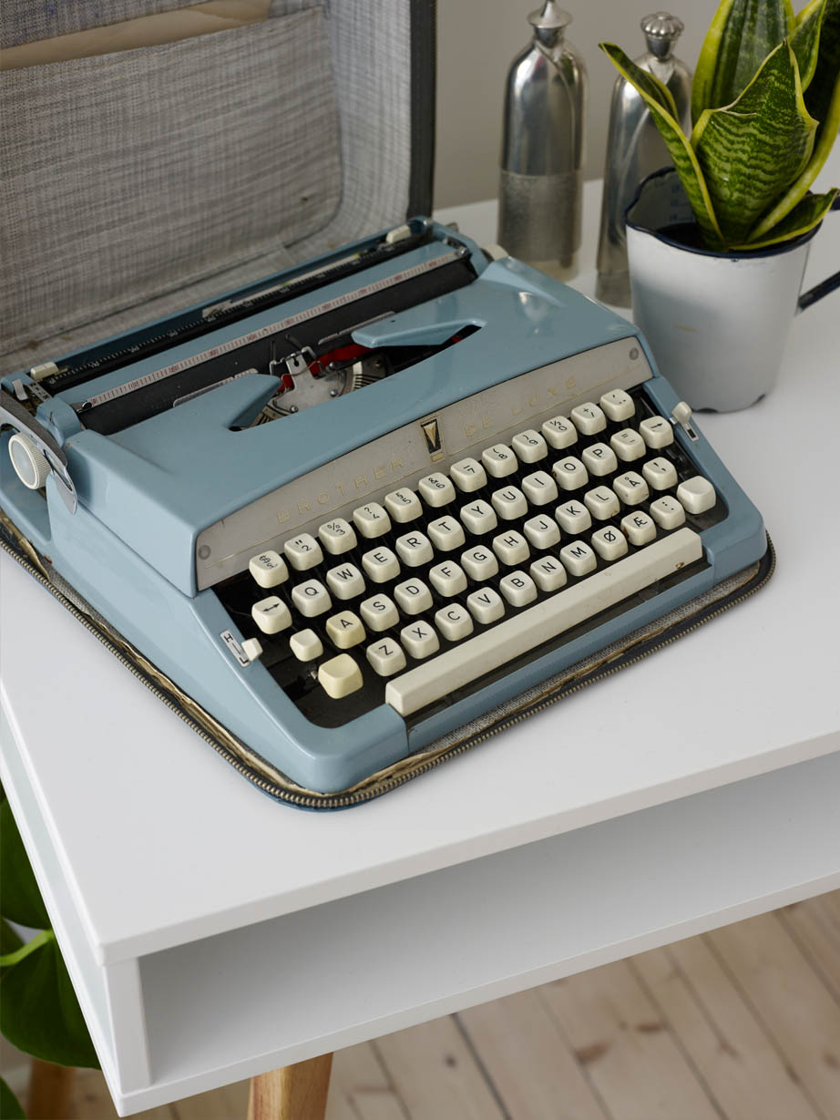 Gammel skrivemaskin.