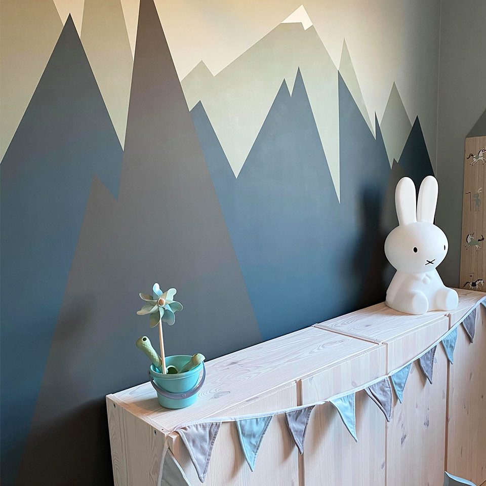 male barnerom mønster