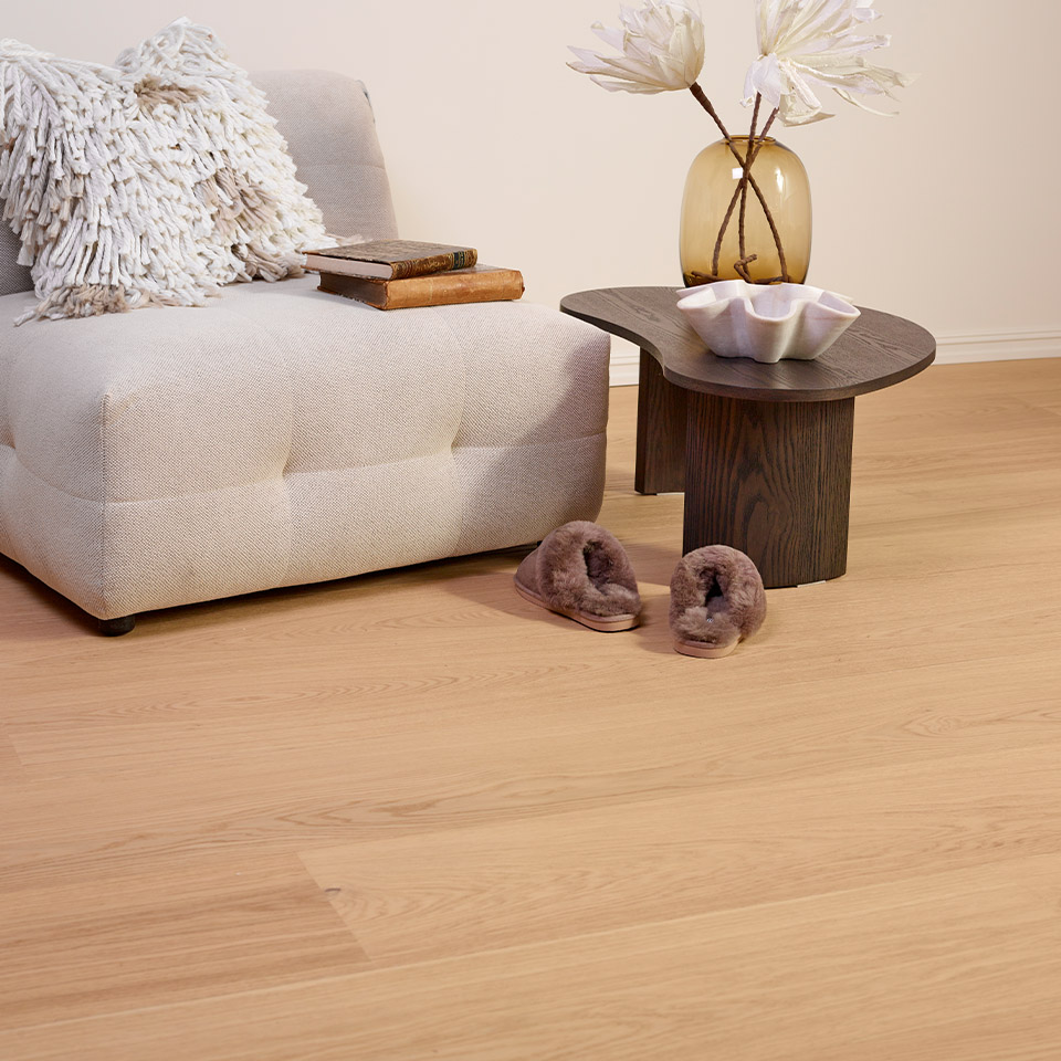 Herdet tregulv Fargerike