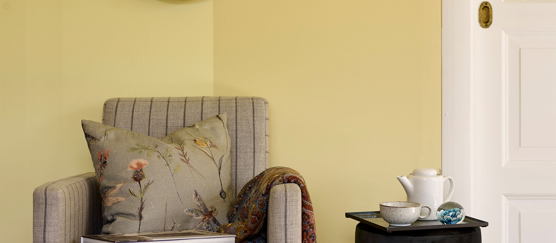 Stråleblink male gult