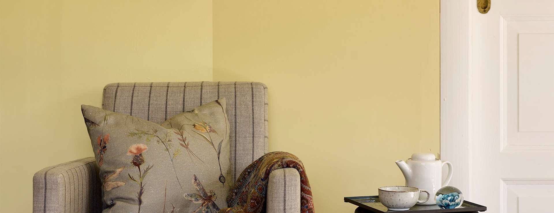 Stråleblink male gult