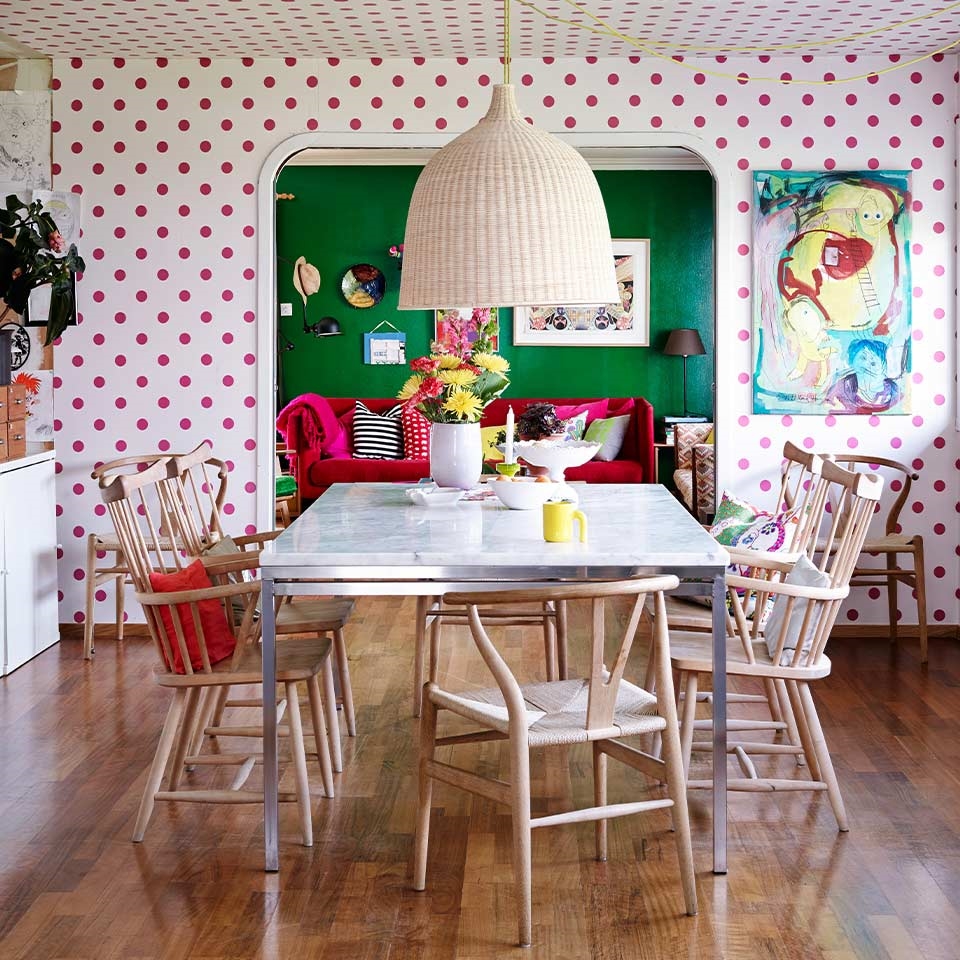 Kjøkken med polkadots