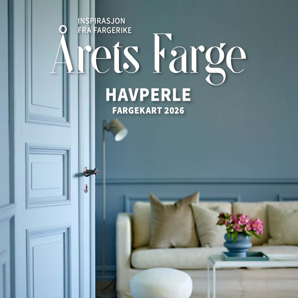 Forsiden av årets farge sitt fargekart