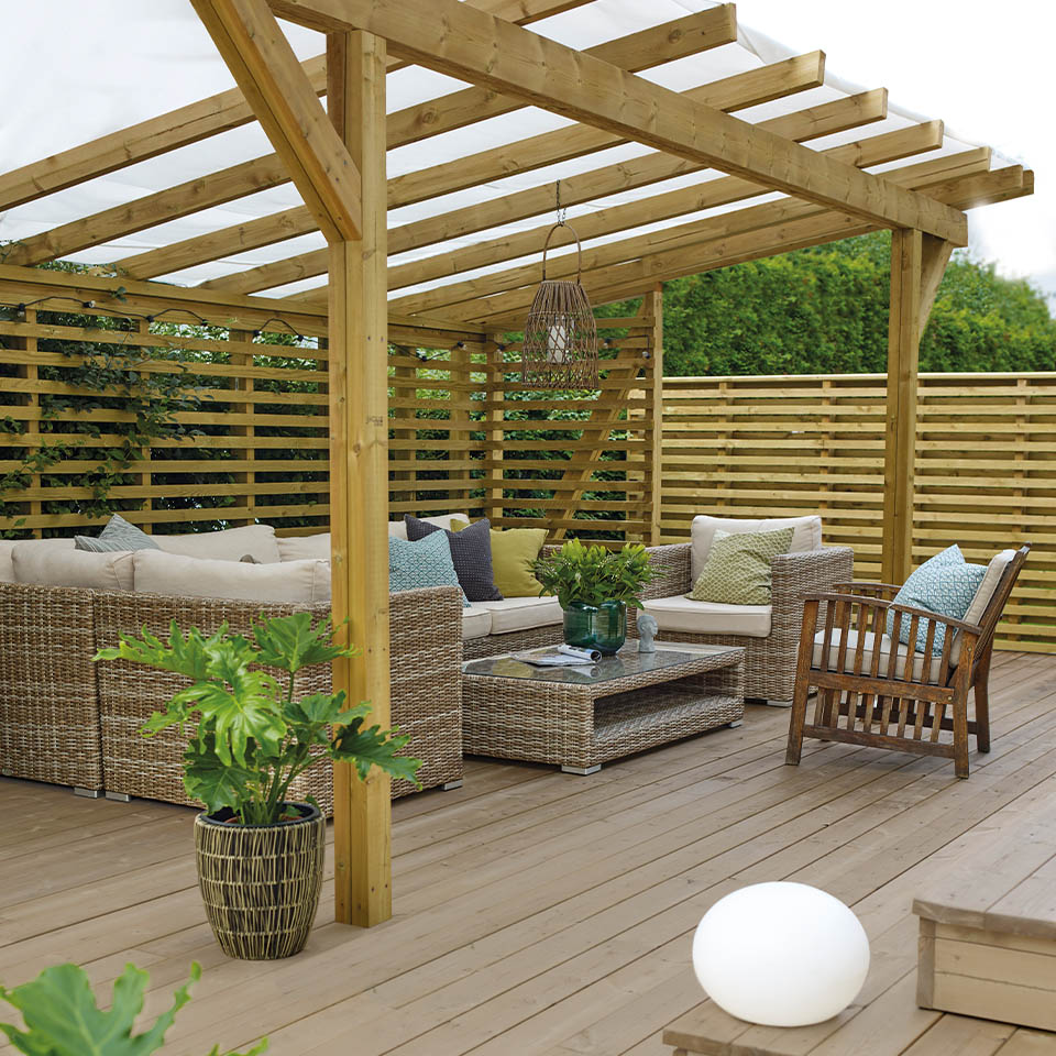Terrasse pergola