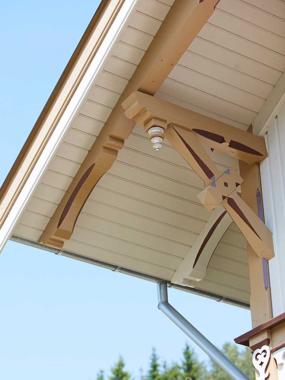 Tak på hjørnet av sveitservillaen