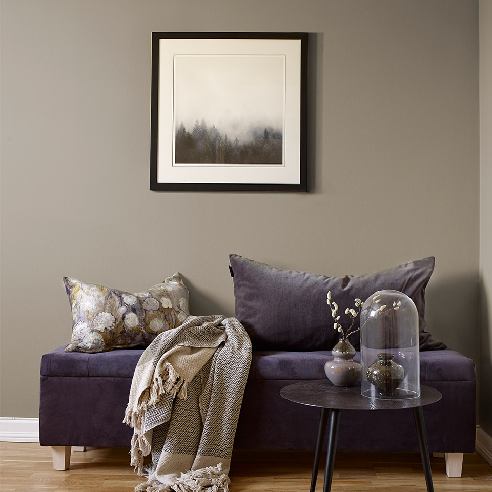 Brent leire beige farge fargerike