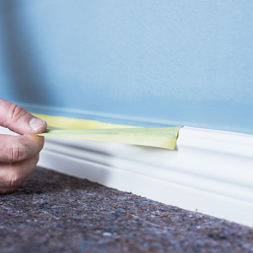 vegg maling hvit grunning