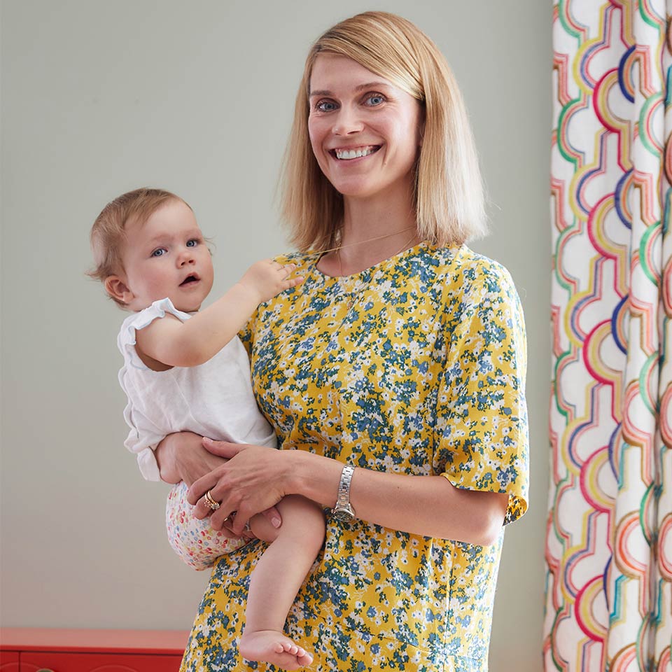 Torild Rustendberg med baby