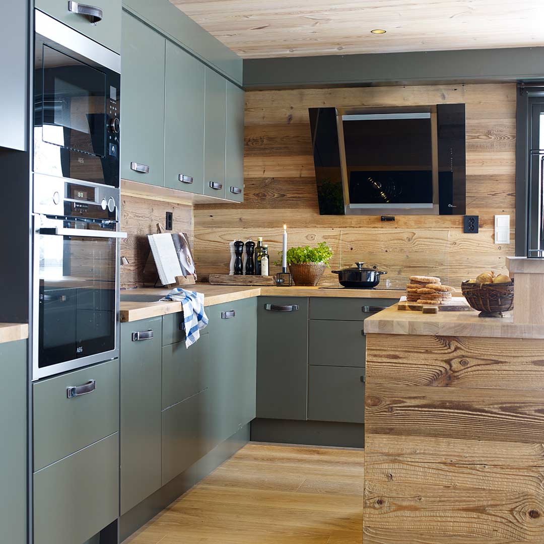 Moderne hyttekjøkken