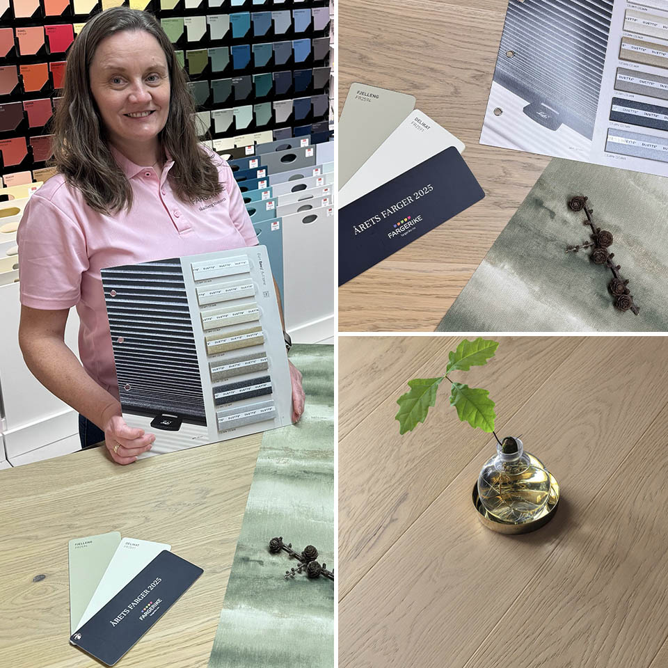 Interiørkonsulenten viser hyllesten til naturen