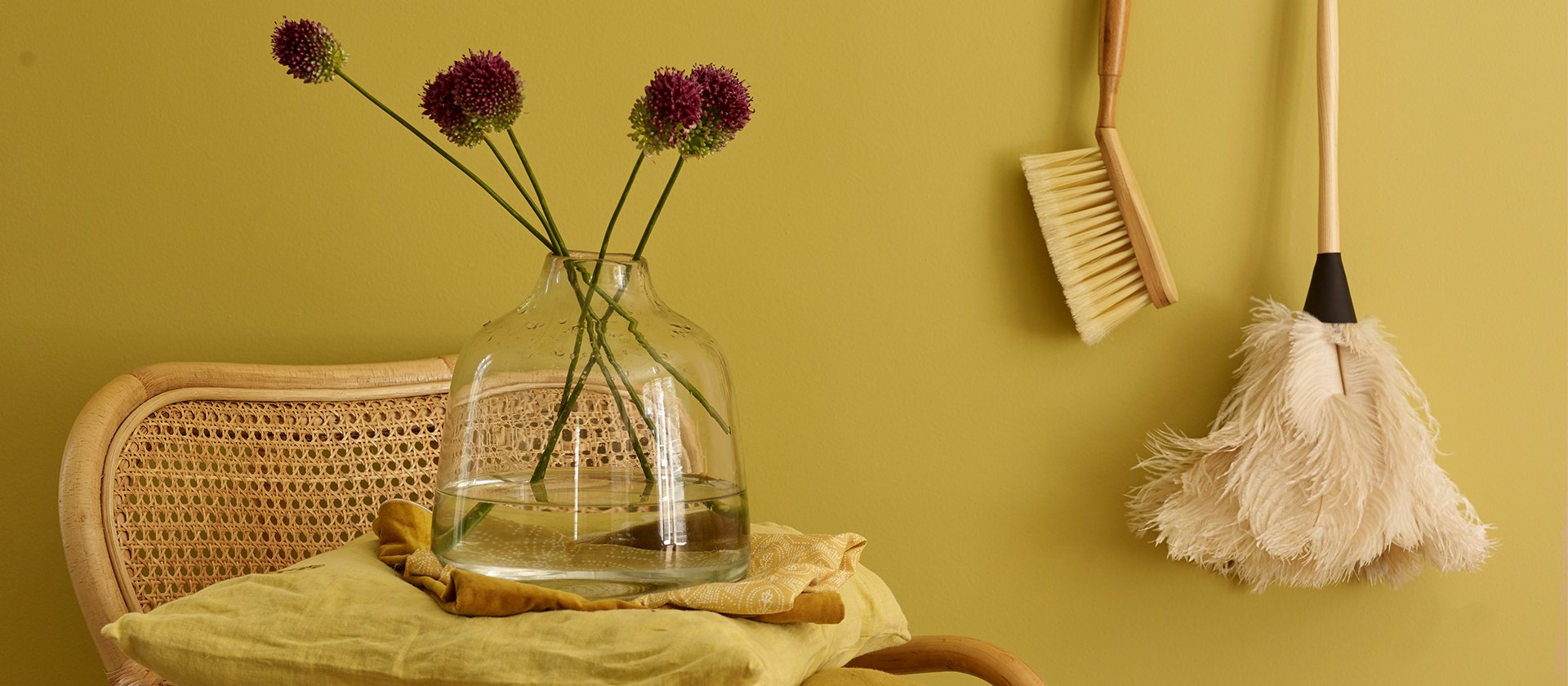 Varme farger fra rom til rom