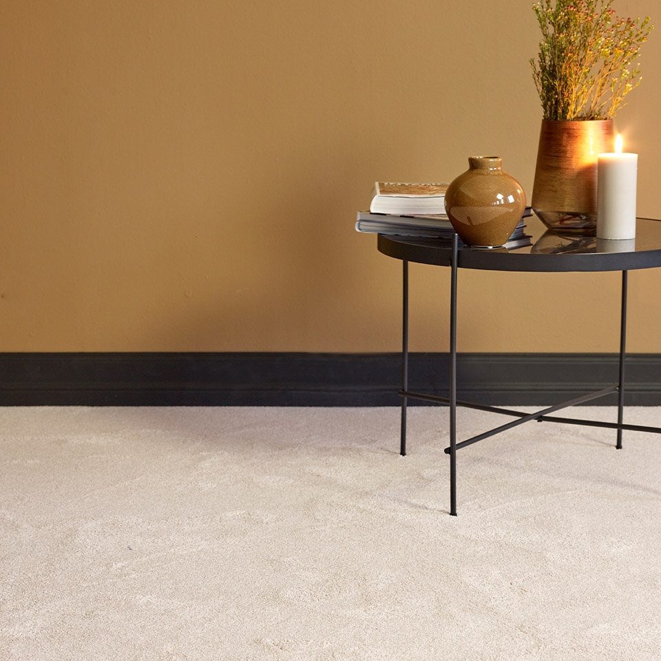 Soverom vegg til vegg teppe naturfarget