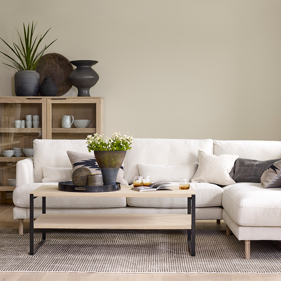 Flanell beige farge fargerike