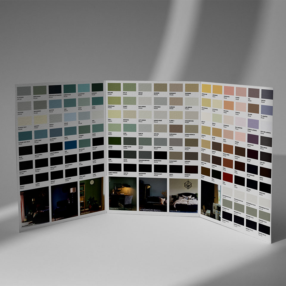 Nytt fargekart tidløse favoritter