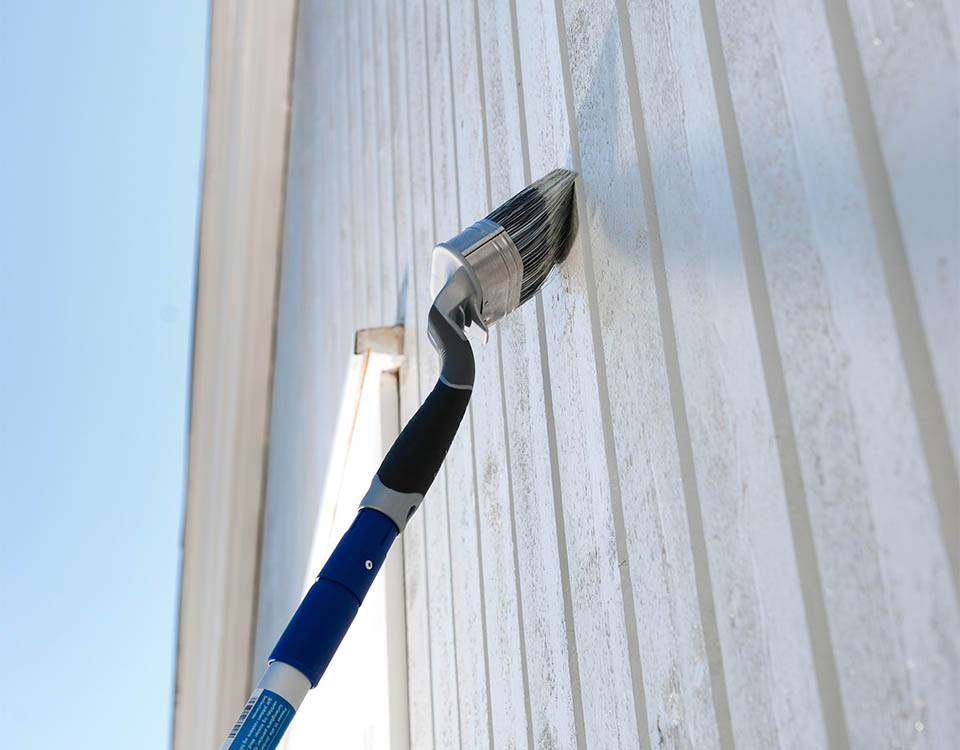 hvitt panel utvendig