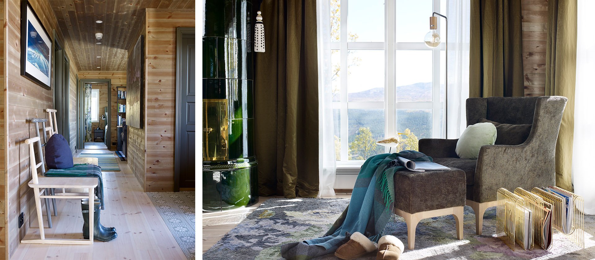 Fjellhytte interiør