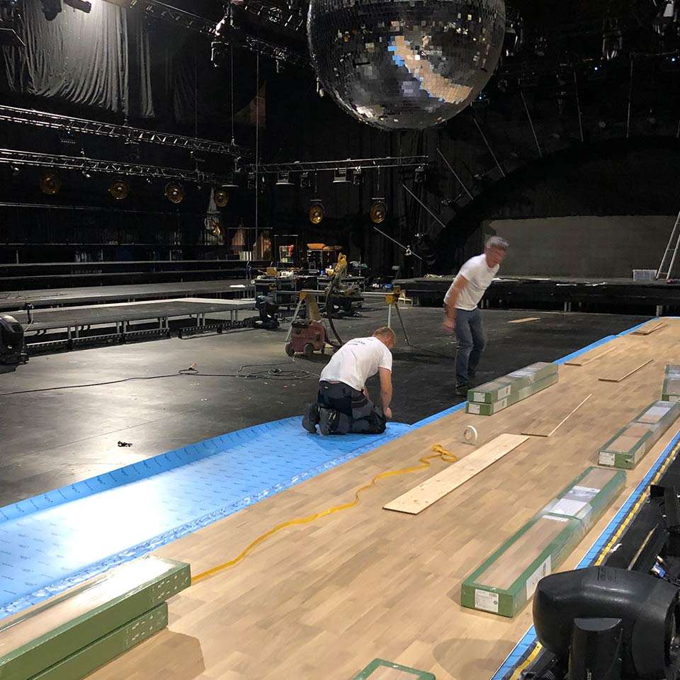 Parkettgulvet i Skal vi danse