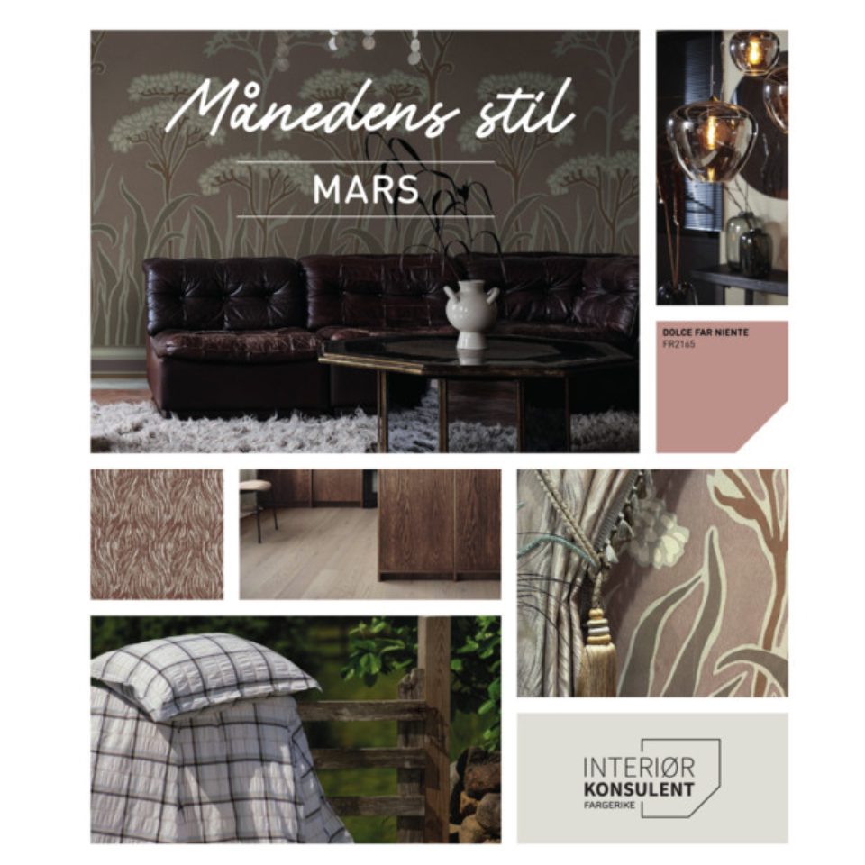 Collage av utstillingen månedens stil mars 