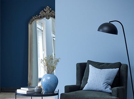 blåfarger fargekart