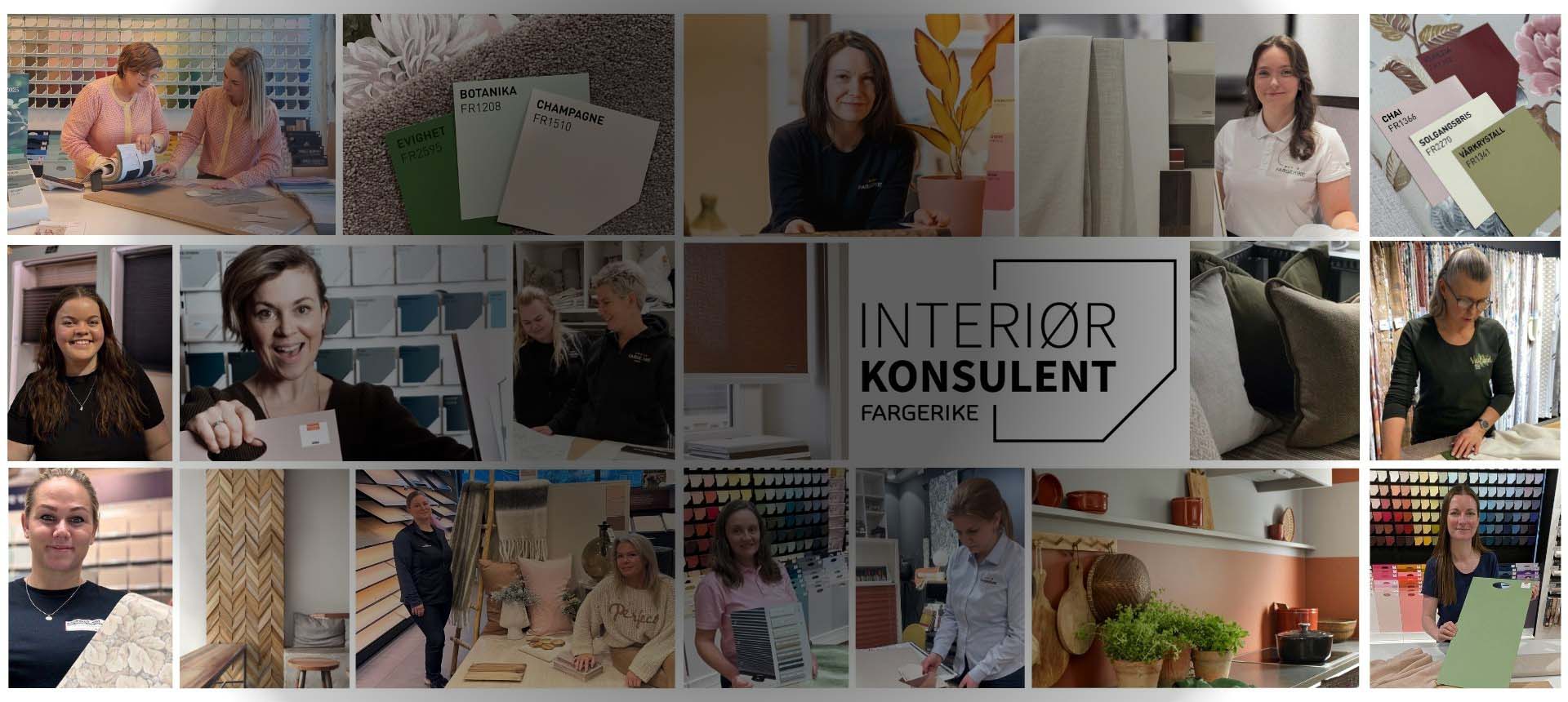Alle interiørkonsulentene samlet