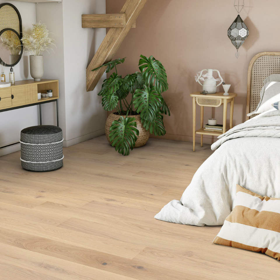 Soverom med tarkett gulv