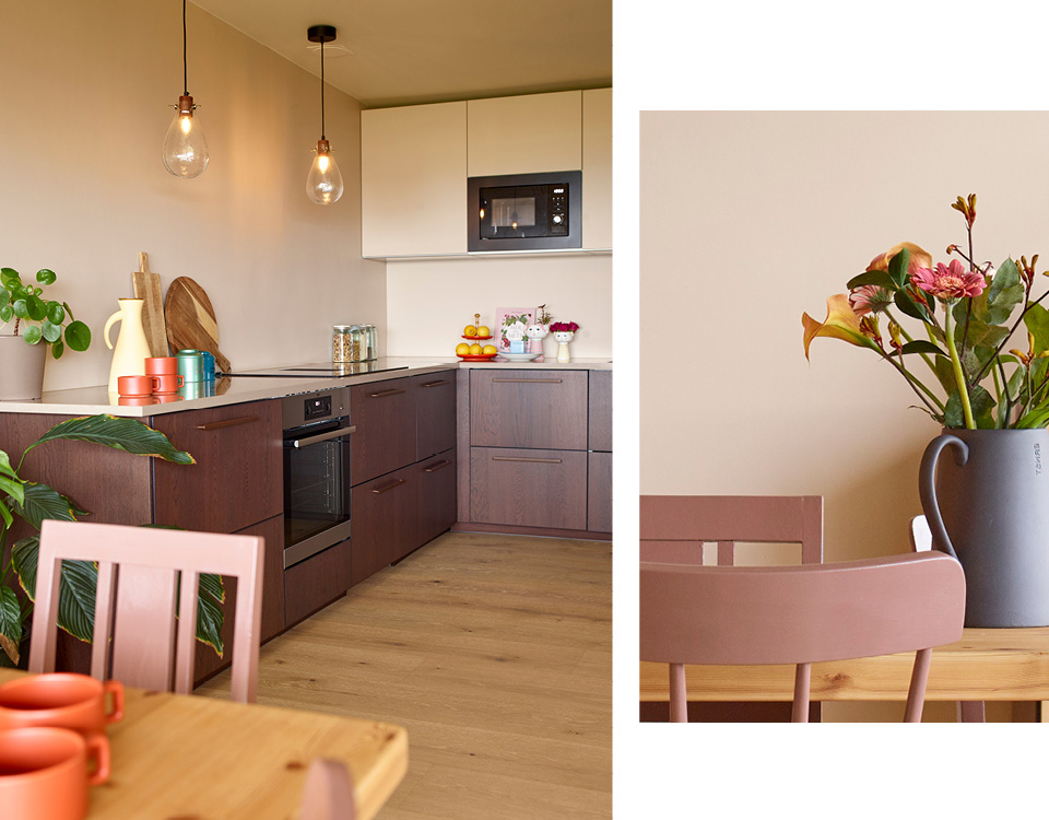 Farger kjøkken og spisestue