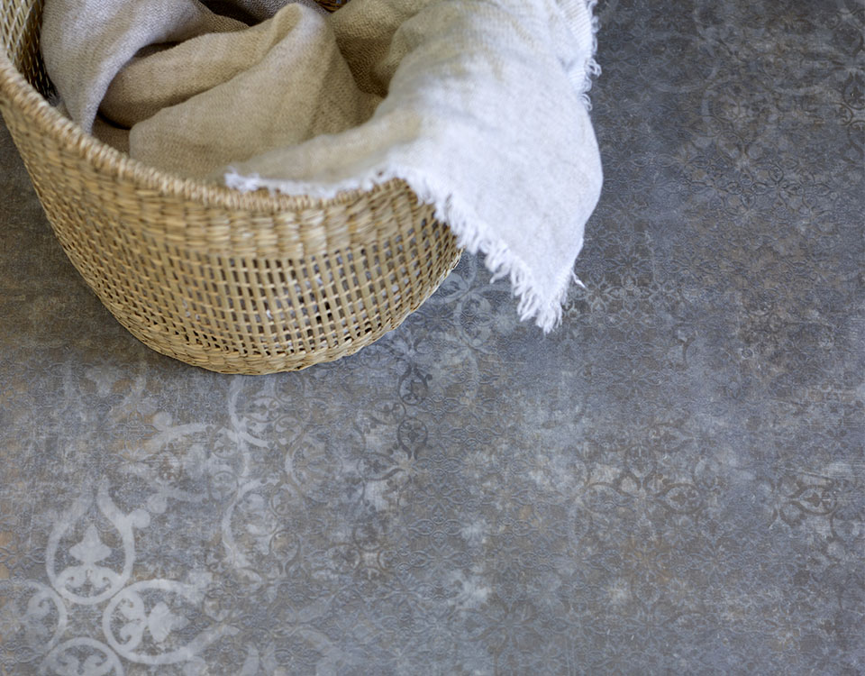 Aquarelle Carcassonne Concrete Blue Våtromsbelegg 