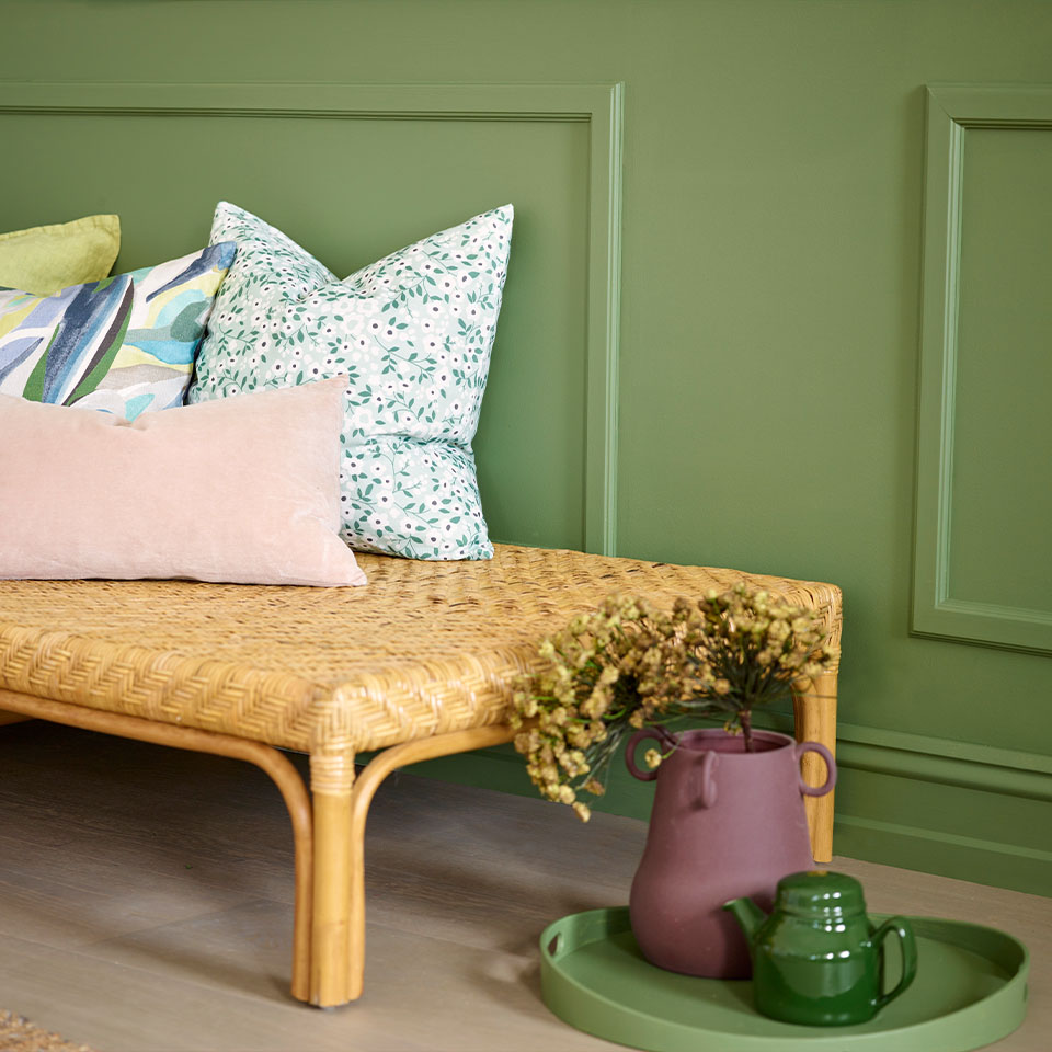 Brystningspanel grønnfarge