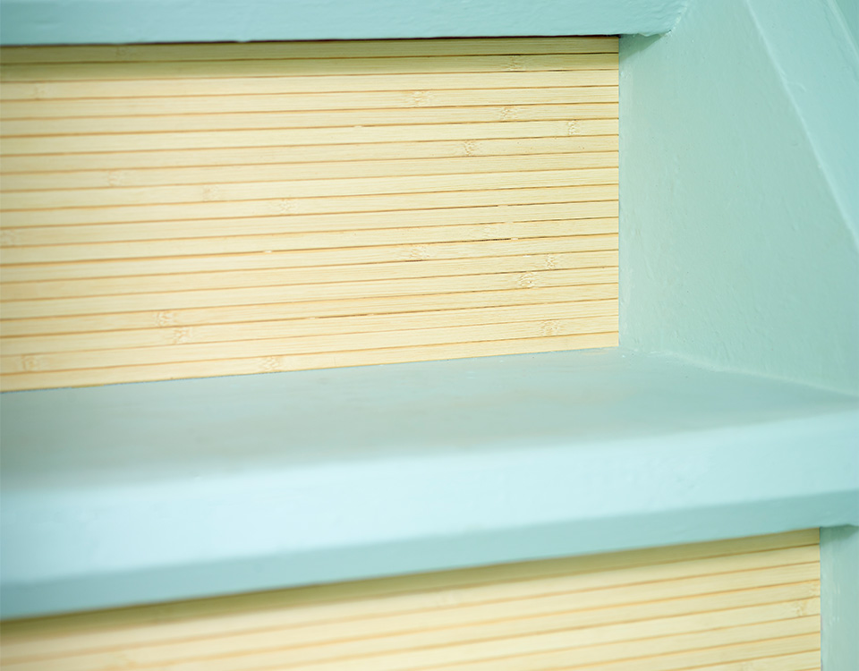 Bambus dekor spiler trapp