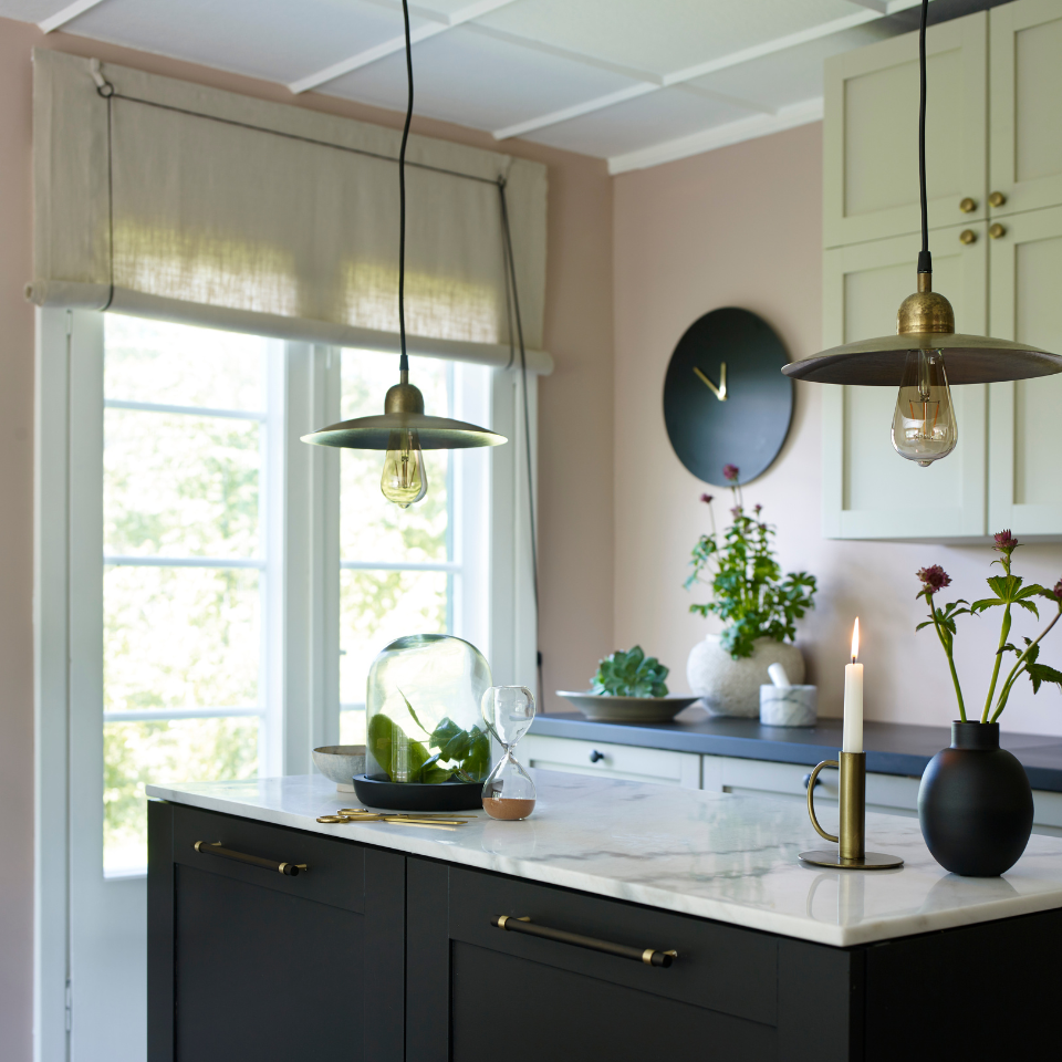 Delikate farger kjøkken