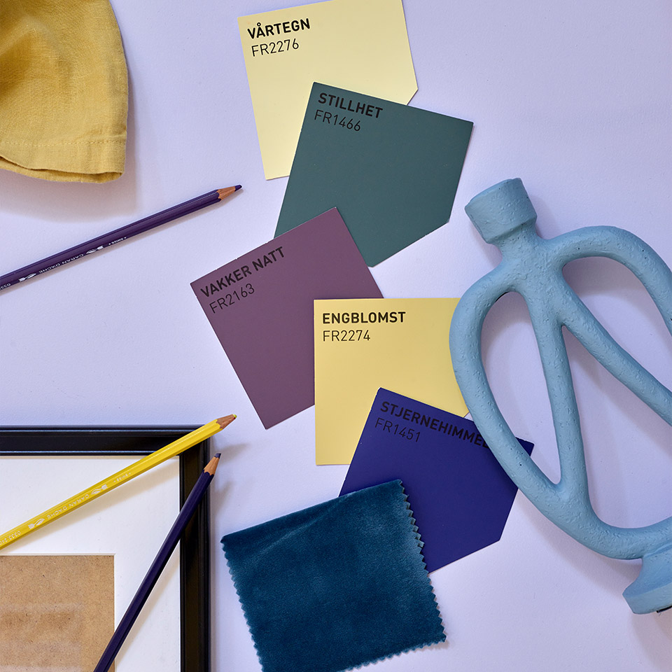 Lilla lavendel koboltblå