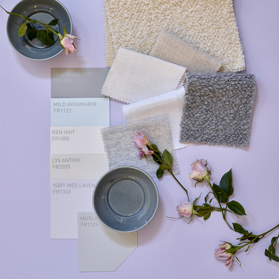 Lavendel beige moodboard