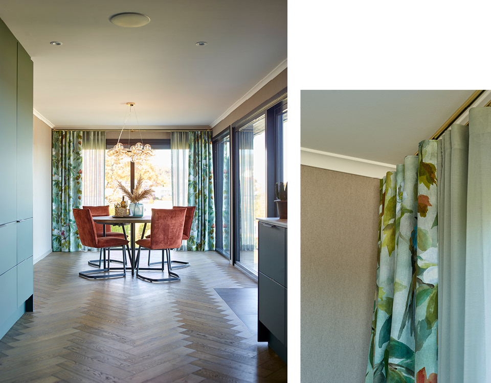 Farger og gulv spisestue