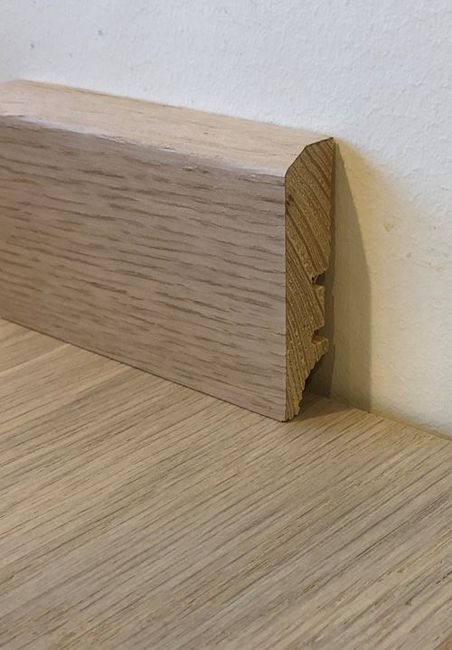 Saga Fotlist Glatt Eik Pearl/Cream 16x60x2200mm