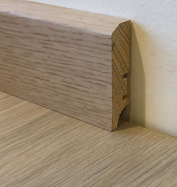 Saga Fotlist Glatt Eik Pearl/Cream 16x60x2200mm