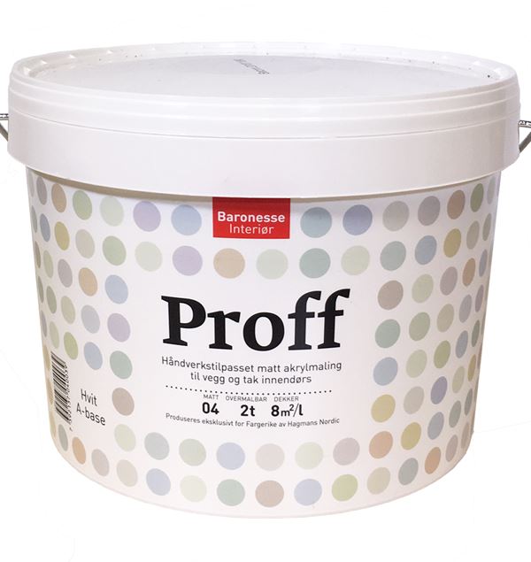 Baronesse Proff Hvit/A - base 9 l