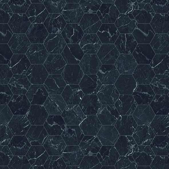 Tarkett Iconik Trend - Nero Marquine Hexagon Grey - 2 m