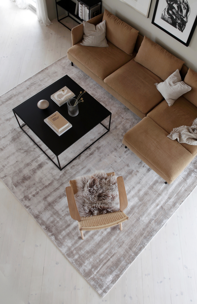 Inhouse Charles Light Grey - 160 x 230 cm