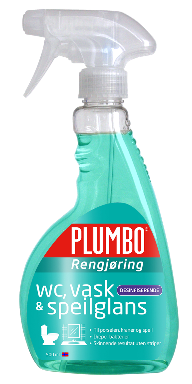 Plumbo WC- Vask og Speilglans Clean 500 ml