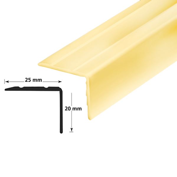 IBG Trappenese Nr. 9.1 - Messingeloksert Aluminium 2 m