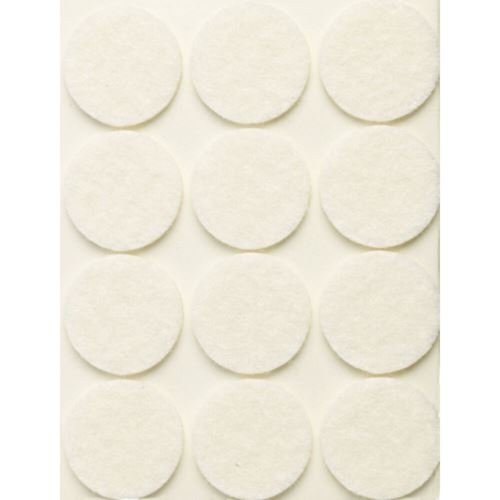 Hitachi Møbelfilt Selvklebende Hvit 9 pk 25 mm